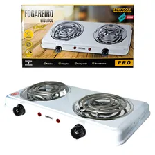 Fogareiro Elétrico Portátil 2000w 02 Bocas 127v Startools Foto mini 1