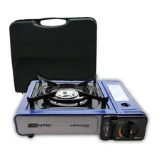 Fogareiro Fogão Camping Portatil Frontier Flex Azul Ntk Foto mini 1
