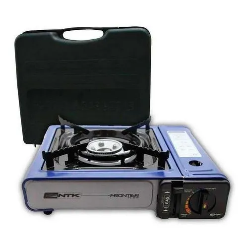 Fogareiro Fogão Camping Portatil Frontier Flex Azul Ntk Foto 1