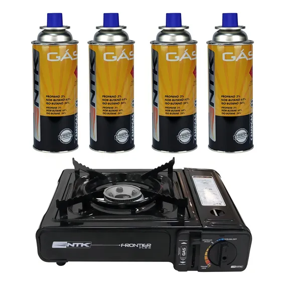 Fogareiro Frontier Unica + Kit 4 Gas Foto 1