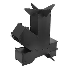 Fogareiro Portátil A Lenha Aço Carbono Rocket Stove Capincho Foto  mini 1