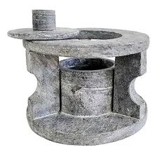 Fogareiro Réchaud Em Pedra Sabão Panela Chapa Bifeteira 14cm Foto mini 1