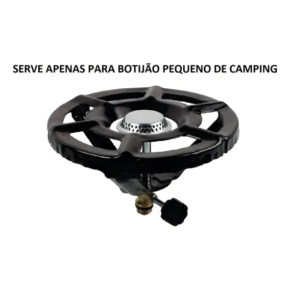 Fogareiro Roa A Gas Rosca Fina - 500992 Cor Preto 110V/220V Foto 1