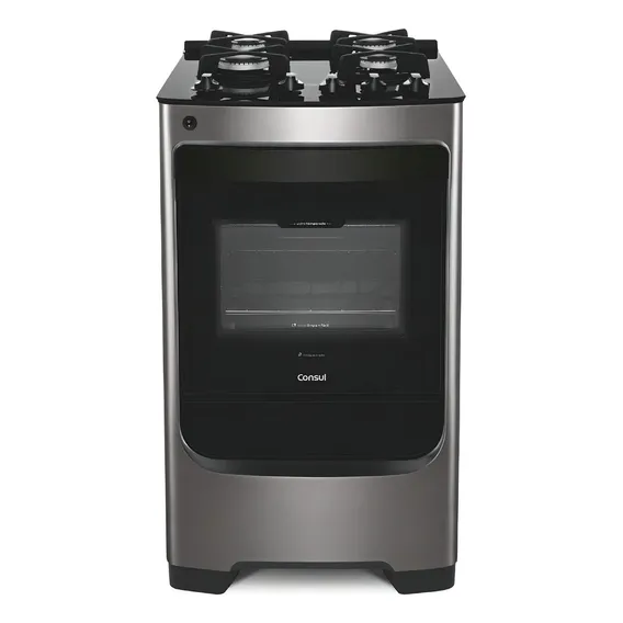 Fogão 4 Bocas Consul Inox Acendimento Automático Bivolt Foto 1