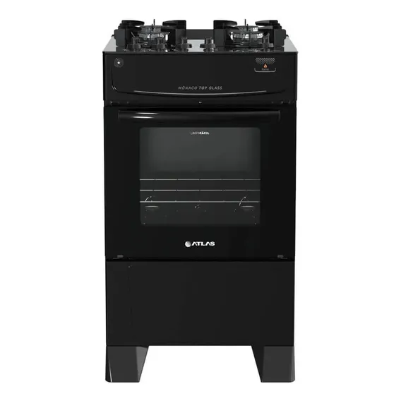 Fogão Ares Fogão 4 bocas com porta com visor - preto Foto 1