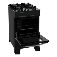 Fogão Atlas 4 Bocas Preto Acendimento Automático Bivolt Foto mini 2