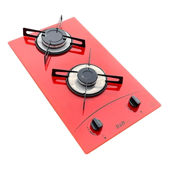 Fogão Cooktop 2 Bocas Vermelho D&d Metal Bivolt Ce02v Foto 1