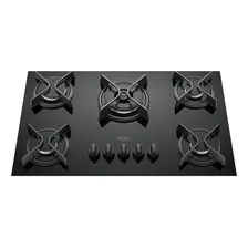 Fogão cooktop a Gás Dako fogão Cooktop embutir preto bivolt 5 queimadores Foto mini  2