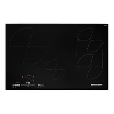 Fogão cooktop - Brastemp BDJ80 220V cor preto - 4 queimadores Foto mini 1