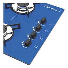 Fogão Cooktop Chamalux 4 Bocas Ultrachama Azul Gás 421 Foto mini 2