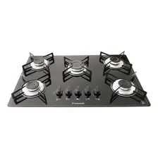 Fogão cooktop com alimentação gás - Safanelli Fogão 5 bocas cor preto - 5 queimadores Foto mini 1