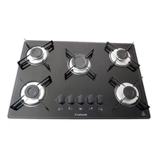 Fogão cooktop com alimentação gás - Safanelli Fogão 5 bocas cor preto - 5 queimadores Foto mini 2