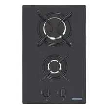 Fogão cooktop com alimentação gás - Tramontina Dominó 2GG 30 cor preto - 2 queimadores Foto  mini 1