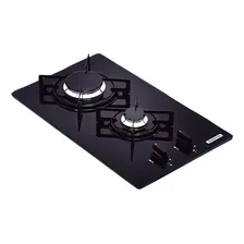 Fogão cooktop com alimentação gás - Tramontina Dominó 2GG 30 cor preto - 2 queimadores Foto mini  2