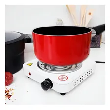 Fogão Cooktop Elétrico Fogareiro 1 Boca 1.000 Watts Branco 220v Foto mini  3