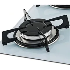Fogão Cooktop Fischer Bivolt 4q Gás Mesa Vidro Branco Foto mini 4