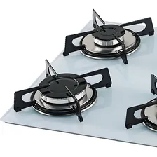 Fogão Cooktop Fischer Bivolt 4q Gás Mesa Vidro Branco Foto mini 3