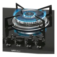 Fogão cooktop gás Fischer Tripla Chama 1743 preto 127V/220V Foto mini  2