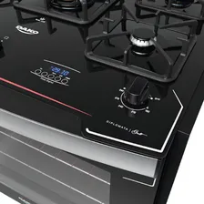 Fogão De Embutir 5 Bocas Preto Timer Dako Diplomata Grill Foto mini 4