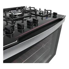 Fogão De Embutir 5 Bocas Preto Timer Dako Diplomata Grill Foto mini 3