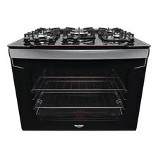 Fogão De Embutir 5 Bocas Preto Timer Dako Diplomata Grill Foto mini 1