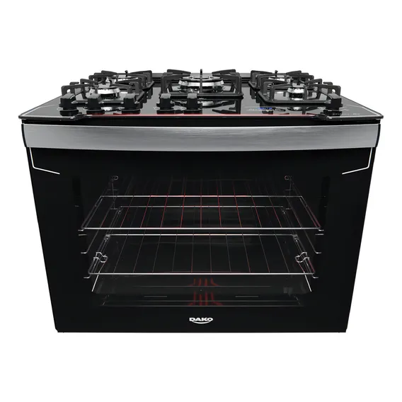 Fogão De Embutir 5 Bocas Preto Timer Dako Diplomata Grill Foto 1