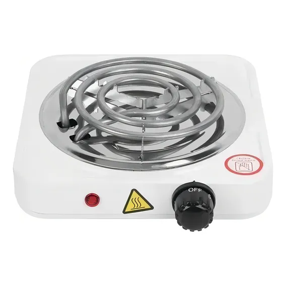 Fogão elétrico portátil espiral Fogão elétrico 1000w cor branca Foto 1
