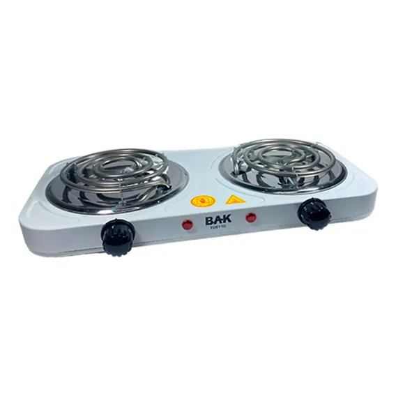 Fogão Fogareiro Elétrico Portátil Duas Bocas Branco 2000w 220v Foto 1