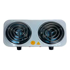 Fogão Fogareiro Elétrico Portátil Duas Bocas Branco 2000w 220v Foto mini 4