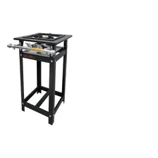 Fogão Industrial 1 Boca Baixa Pressão Queimador Duplo 30x30 Cor Cinza-ral Escuro N/h Foto mini 1