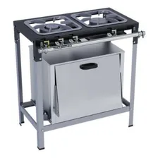 FogĂŁo Industrial 2 Bocas 30x30 Com Forno Metalmaq Foto mini 1