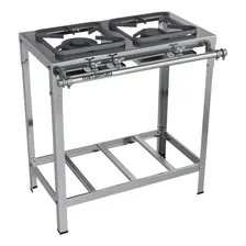 Fogão Industrial 2 Bocas 30x30 Inox P5 Top Metalmaq (glp) Cor Aço Inox N/a Foto mini 1