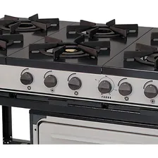 Fogão Industrial Bravo À Gás Com 6 Bocas E Forno Venancio Foto mini 3
