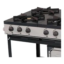 Fogão Industrial Bravo À Gás Com 6 Bocas E Forno Venancio Foto mini 2