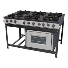 Fogão Industrial Bravo À Gás Com 6 Bocas E Forno Venancio Foto mini 1