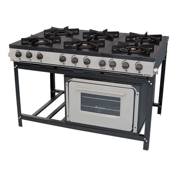 Fogão Industrial Bravo À Gás Com 6 Bocas E Forno Venancio Foto 1