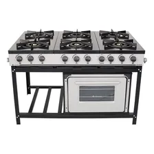 Fogão Profissional 6 Bocas Venâncio Bravo Com Forno Br6bf Foto mini 1