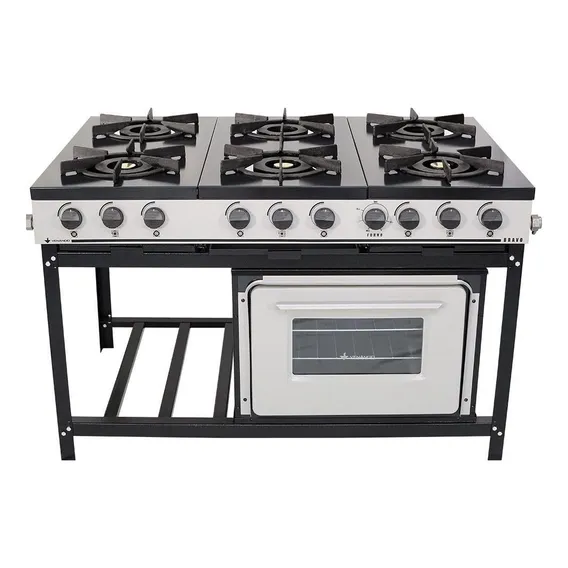 Fogão Profissional 6 Bocas Venâncio Bravo Com Forno Br6bf Foto 1