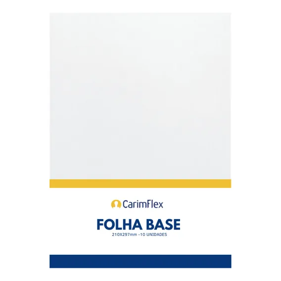 Folha Base Para Fabricar Carimbos Carimflex - 10 Unid Foto 1