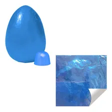Folha Chumbo Para Ovo De Páscoa Azul Claro 43,5x59cm C/ 50un Foto  mini 1
