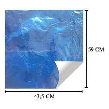 Folha Chumbo Para Ovo De Páscoa Azul Claro 43,5x59cm C/ 50un Foto mini  2