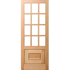 Folha De Porta Maciça 210x82cm Eucalipto Pm11 Oriental Foto mini 1
