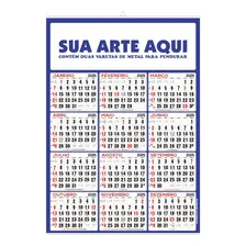 Folhinha Calendário Anual Pôster 44x64cm Personalizada-100un Sua Arte Foto  mini 1