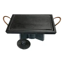 Fondue 1 Chapa Retangular 30x20 +pan 500e800ml +6cumb +6garf Foto mini  2