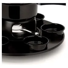 Fondue Carroussel Lugano Panela Preta 17 Peças Forma Inox Foto mini 4