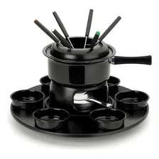 Fondue Carroussel Lugano Panela Preta 17 Peças Forma Inox Foto mini 1