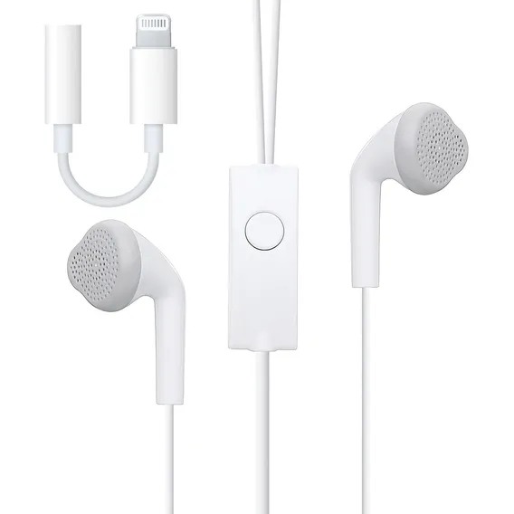 Fone C/ Adaptador P2 Com Saída Compatível Com iPhone Foto 1