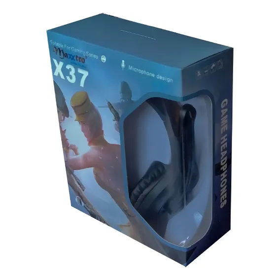 Fone C/ Microfone Maxxtro X37 - Preto Foto 1