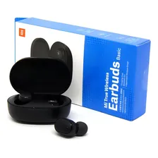 Fone Da Xiaomi Mi Wireless Earbuds Redmi Airdots Global Cor Preto Foto mini 1