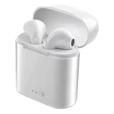 Fone De Ouvido Branco Bluetooth Sem Fio TWS i7s Foto  mini 1